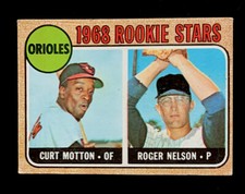1968 Topps #549 Orioles rookie Stars, Morton & Nelson