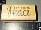 Peace on earth, a muse art timbres, B710, caoutchouc, bois