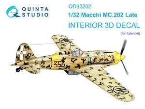 Quinta Studio 1/32 Macchi MC.202 Folgore Late 3D-gedruckter Innenraum (Italeri) - Picture 1 of 13