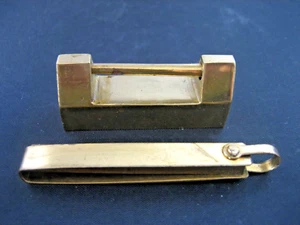 Vintage hand made miniature brass lock and key - Picture 1 of 8