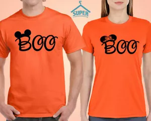 Halloween Paar TSHIRT BOO MAUS OHREN Halloween Party lustig Paar T-Shirts - Bild 1 von 4