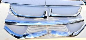 1956 BUICK ROADMASTER WINDSHIELD SURROUND MOLDINGS STAINLESS TRIM 56HT VERY NICE - Picture 1 of 10