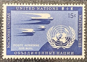 United Nations Airmail C3 Var 1990 15 Cent - Picture 1 of 2