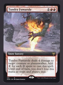 Tundra fumarola arte extendido (Kaldheim casi como nuevo) Magic The Gathering - Imagen 1 de 2