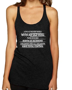 Rich Men North of Richmond White American Flag TriBlend Racerback Tank Top - Picture 1 of 8