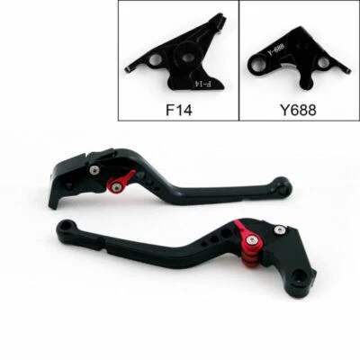 Long Brake Clutch Levers For Yamaha YZF R1 YZF R6 FZ1 FAZER R6S Black USA h1 Foto 1 de 4