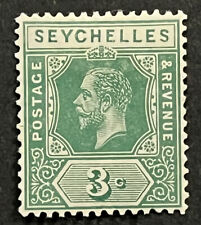 Travelstamps: Seychelles Stamps Scott #64 - 1912 3c King George V Mint MOGH