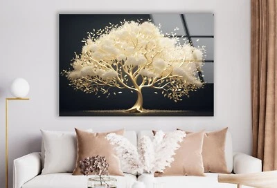 Gold Tree Glass Wall Art - Image 1 of 4