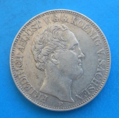 Germany Sachsen Thaler Taler 1846 Km 1148 - Image 1 of 4