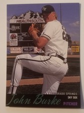 1996 Colorado Springs Sky Sox John Burke #4