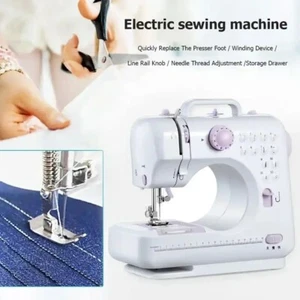 12-Stitch Electric Sewing Machine Portable Handheld for Home Travel w/ Needle - Picture 1 of 14