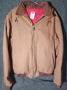 CARHARTT J-13 SANTA FE BROWN WITH REMOVABLE HOOD LARGE TALL USED - Picture 1 of 14