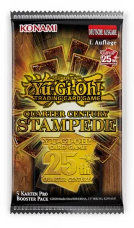Yu-Gi-Oh! Quarter Century Stampede Booster - 1. Edition - Deutsch - Neu - OVP!