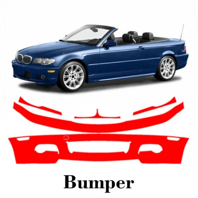 Película de proteção de pintura parachoque PreCut PPF para BMW 330ci Performance Pkg 2004-2006 - Imagem 1 de 4