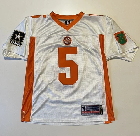 US Army 18th Airborne Communication Football Jersey Sz L Battlefield Collection Cover