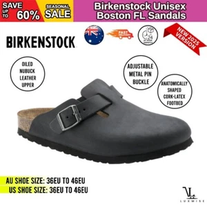 Birkenstock Boston Oiled Leather Clog (Black), Women's Sandals & Clogs, Shoes & - Picture 1 of 8