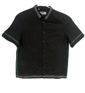 MSGM Milano Shirt Spring 2016 Short Sleeve Button Up 44 17.5 - Picture 1 of 10