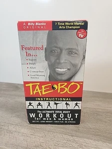 NIB BILLY BLANKS TAE BO LIVE  8 min ULTIMATE TOTAL BODY WORKOUT. VHS TAPE - Picture 1 of 6