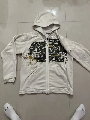 Chaqueta/Sudadera con Capucha Oakley Airbreak Crema/Verde para Nieve DWR RARA Calavera Foto 1 de 4