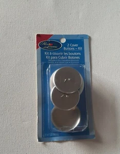 Prym-Dritz Sewing Cover Buttons kit 2 Pack Sewing Crafts Aluminum 1 1/2" NEW - Picture 1 of 4