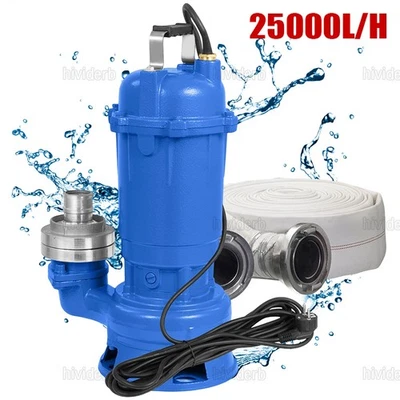 WOWSPEED Pompa fecale pompa sommersa 1,5KW pompa acque sporche a scelta NUOVA