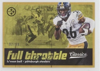 2018 Panini Classics Full Throttle Gold /99 Le'Veon Bell #3 - Image 1 of 2