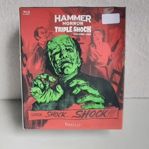 Hammer Horror Triple Shock Vol 1 Blu-ray Frankenstein / Paranoiac! / Nightmare - Picture 1 of 8
