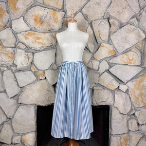 Ralph Lauren Blue Label Vintage Challis Gonna Santorini Riga Blu | 14 - Foto 1 di 5