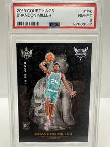 2023-25 Panini Court Kings Brandon Miller Rookies III PSA 8 - Picture 1 of 5