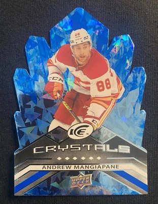 2021-22 Ice Andrew Mangiapane Crystals Card # IC-4 Calgary Flames - Image 1 of 2