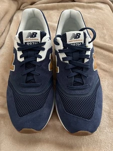 Zapatos de gamuza New Balance 997H para hombre talla 10 azul/bronceado excelentes CM997HHD excelentes - Imagen 1 de 8