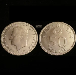SPAIN, JUAN CARLOS I, 50 PESETAS 1980*19-82, ORIGINAL LUSTER, UNCIRCULATED. - Picture 1 of 1