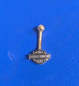 Harley Davidson Bauchring Stamper massiv 10K Gelbgold - Bild 1 von 3