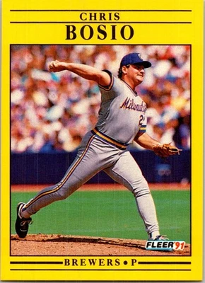 1991 Fleer #576b Chris Bosio - Image 1 of 2