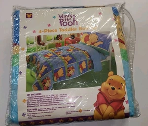 Vtg Winnie the Pooh Tigger Comforter Blanket Disney Crib/Toddler Bedding Set - Picture 1 of 8