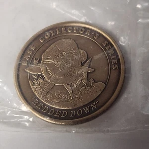 NAFC Bass Collectors Series Medallion Coin "BEDDED DOWN" Rare Rarität - Bild 1 von 2