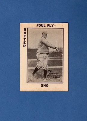 Tarjeta de Tom Barker CY YOUNG, arañas/medias rojas/indios+ ~ 1913 | reimpresión TCMA de 1973 Foto 1 de 3