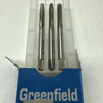 Greenfield Tap Set 10-24 UNC HSS Bright Taper/Plug/Bottom Hand Tap New SKU619090 - Image 1 of 4