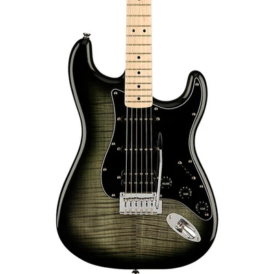 Squier Affinity Stratocaster FMT HSS Maple Fingerboard Guitar Black Burst - Image 1 of 4