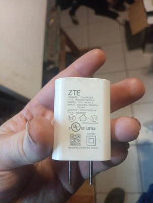 ZTE 5V/1A Single USB Wall Charger Travel Adapter, model STC-A51D-Z. - Image 1 of 4