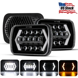 7x6" LED Headlight Hi/Lo turning light for GMC Savana 1500 2500 3500 Safari Van - Picture 1 of 10