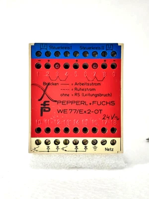 PEPPERL FUCHS WE77/EX2-OT SWITCH AMPLIFIER | DUAL-CHANNEL | WE77EX2OT FREE SHIP - image 1 of 4