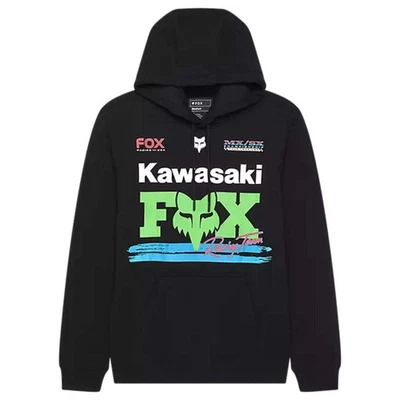 Fox Kawasaki Pullover Hoodie schwarz - Bild 1 von 4