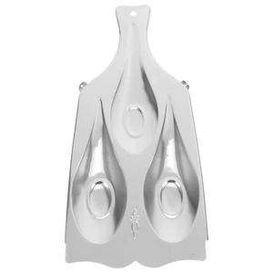 3 Cavidades Cuchara Reposacuchara Acero Inoxidable Soporte Cuchara Triple Cocina - Imagen 1 de 12