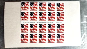 Scott #3635a Flag Booklet of 20 Stamps - Sealed White - Picture 1 of 2