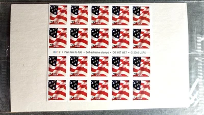 Scott #3635a Flag Booklet of 20 Stamps - Sealed White - Image 1 of 2