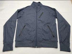 Lululemon Tech Jacket Mens L/XL Blue Full Zip Long Sleeve Running Pockets - Read - Picture 1 of 8