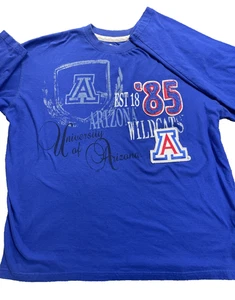 University Arizona Wildcats Shirt Herren 2XL blau Patch NCAA Football Affliction - Bild 1 von 10