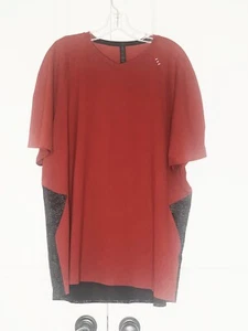 NEU OHNE ETIKETT LULULEMON HERREN ROST ANTHRAZIT KURZÄRMELIGES V-AUSSCHNITT T-SHIRT GRÖSSE: XXL  - Bild 1 von 6