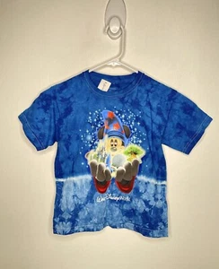 DisneyLand Parks Shirt Boys Size XS 4 Mickey Mouse Tie Dye Fantasia Short Sleeve - Picture 1 of 4